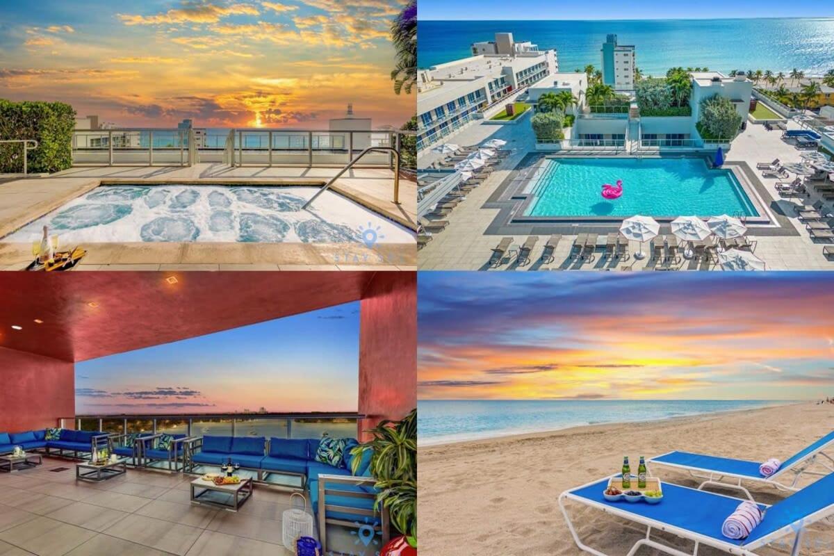 5 Beach Resort APT w FRONT BAY VIEW TERRACE UP TO 6 POOL Hollywood Exterior foto